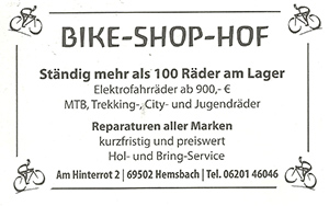 bike shop hof